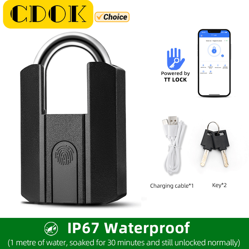 Letter Opener Brass - IP67 TTLock Bluetooth APP Smart Padlock