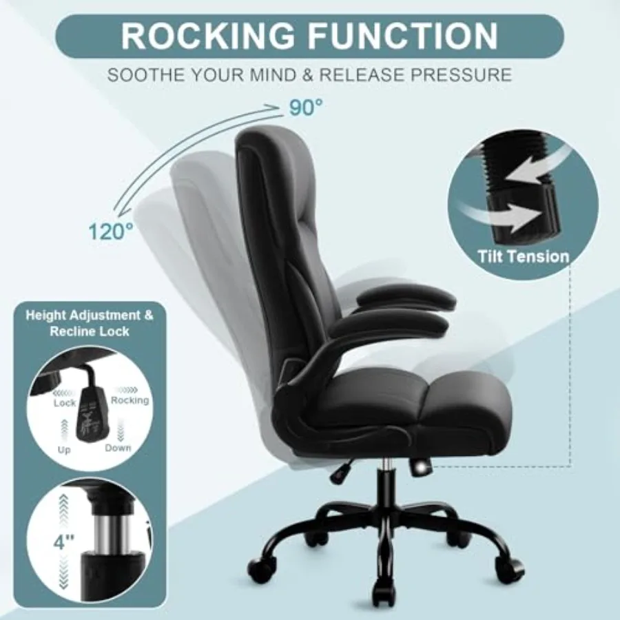 Executive Office Chair, High B - огляд і ціна Leather Desk Pad
