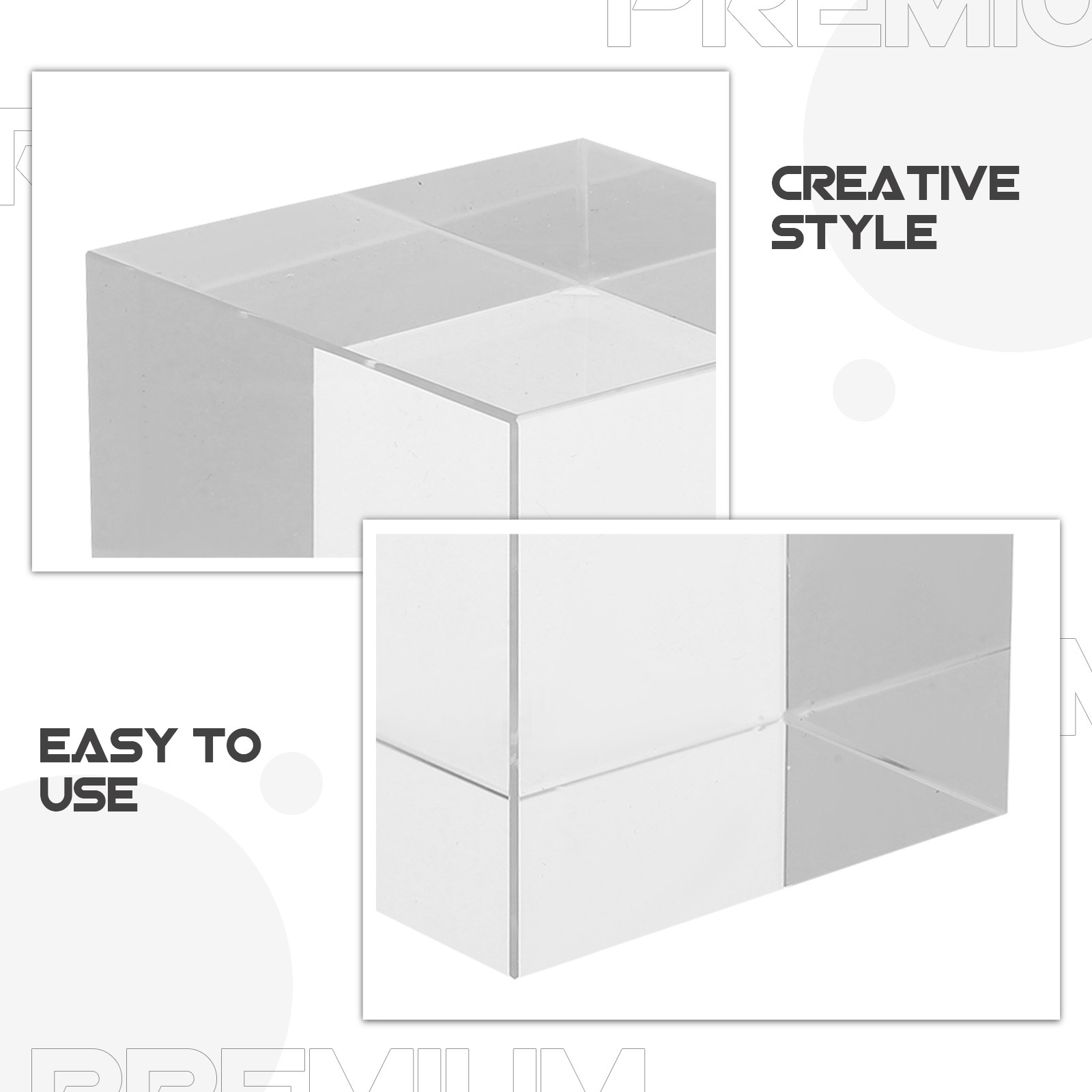 Smooth Finish Square Crystal P - огляд і ціна Paper Weight Crystal