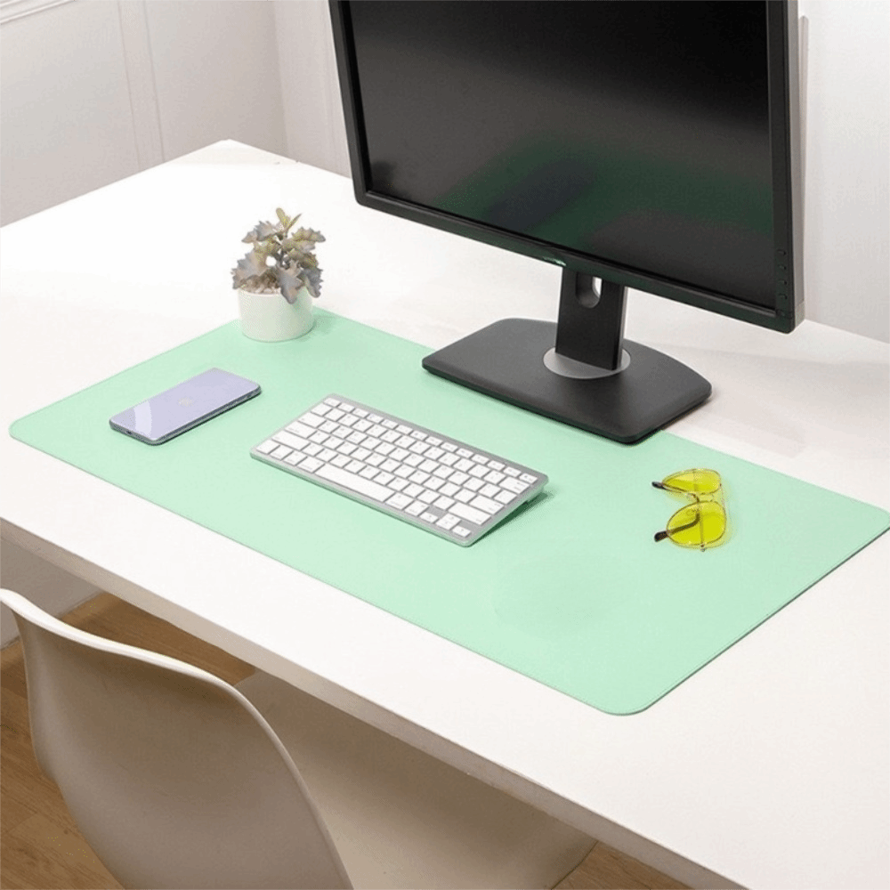 PU Leather Double Side Desk Ma - огляд і ціна Leather Desk Pad