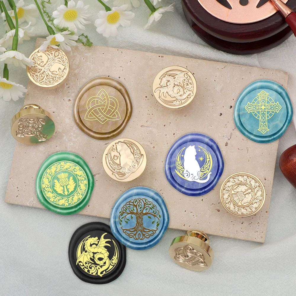 Creative Moon Rabbit Cross Dra - огляд і ціна Wax Seal Stamp Set