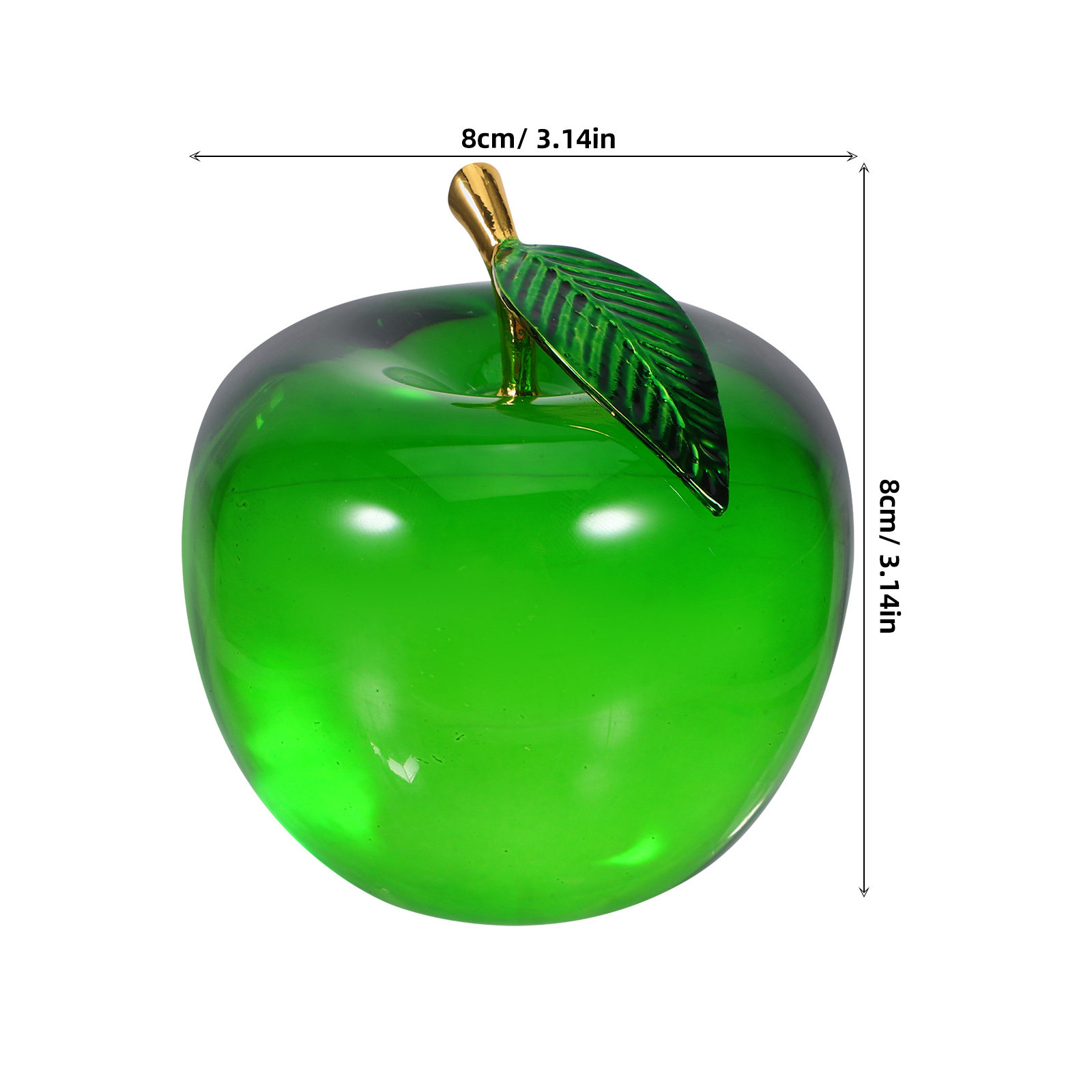 Apple Decoration Small Realist - огляд і ціна Paper Weight Crystal