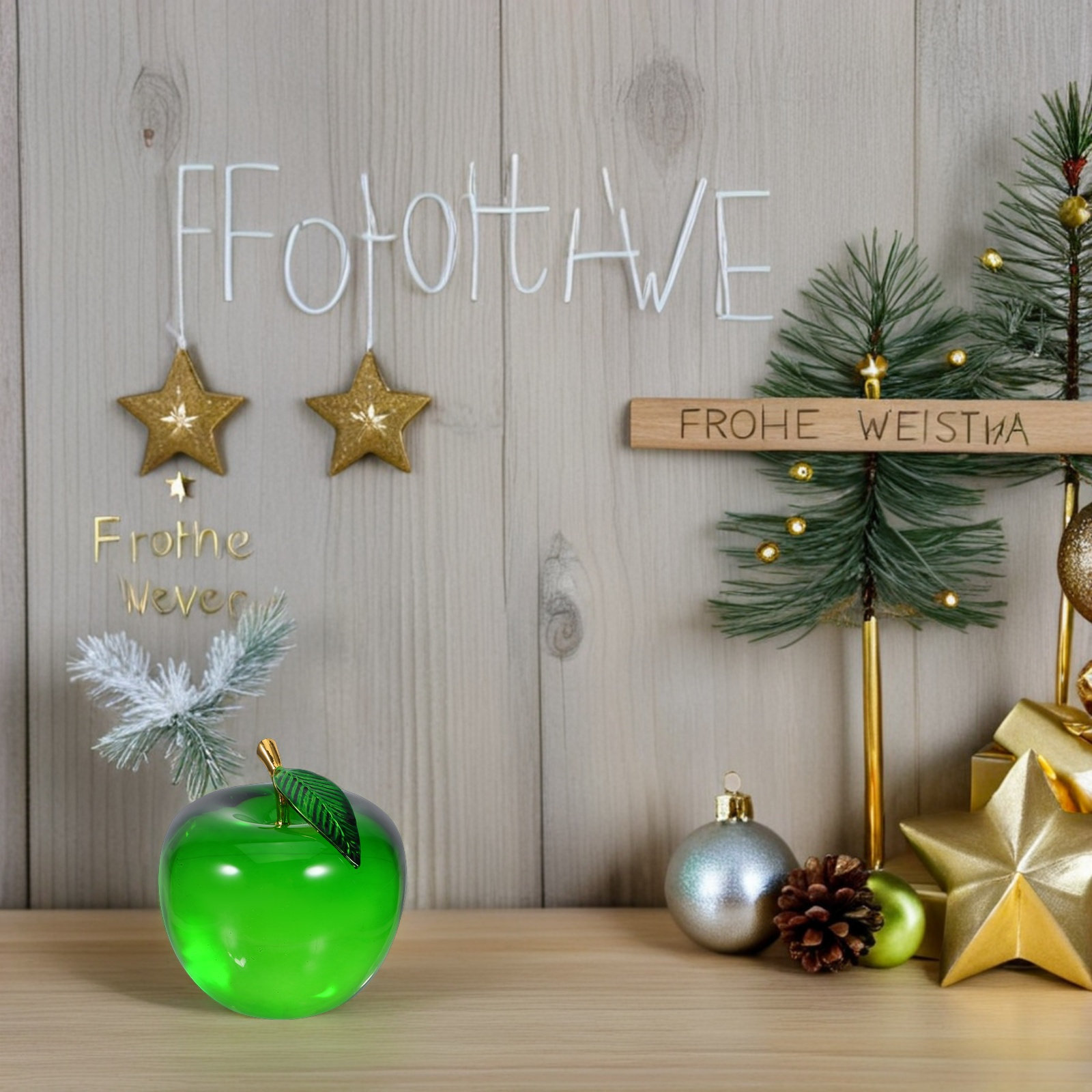 Apple Decoration Small Realist - огляд і ціна Paper Weight Crystal