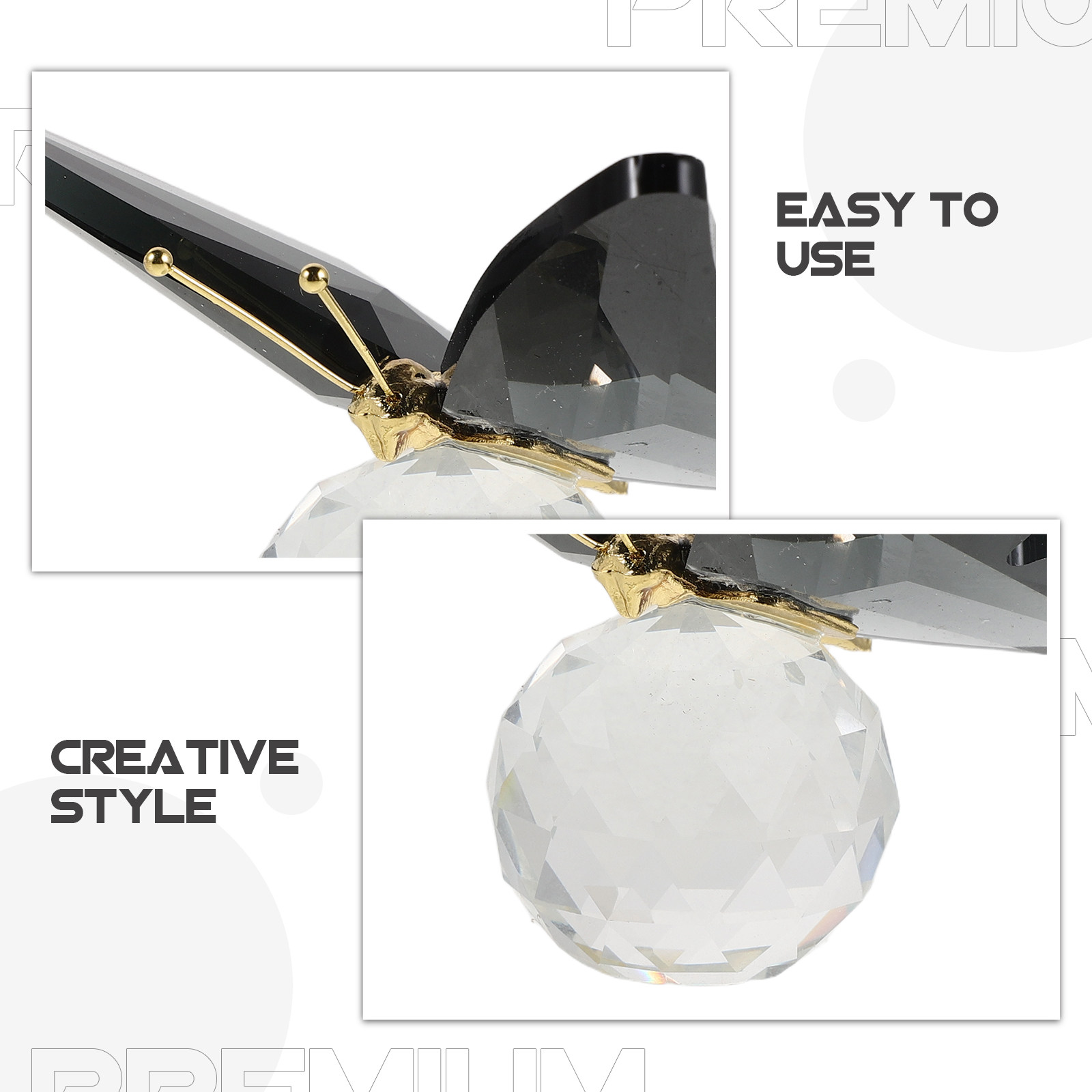 Glass Butterfly Paperweight Cr - огляд і ціна Paper Weight Crystal